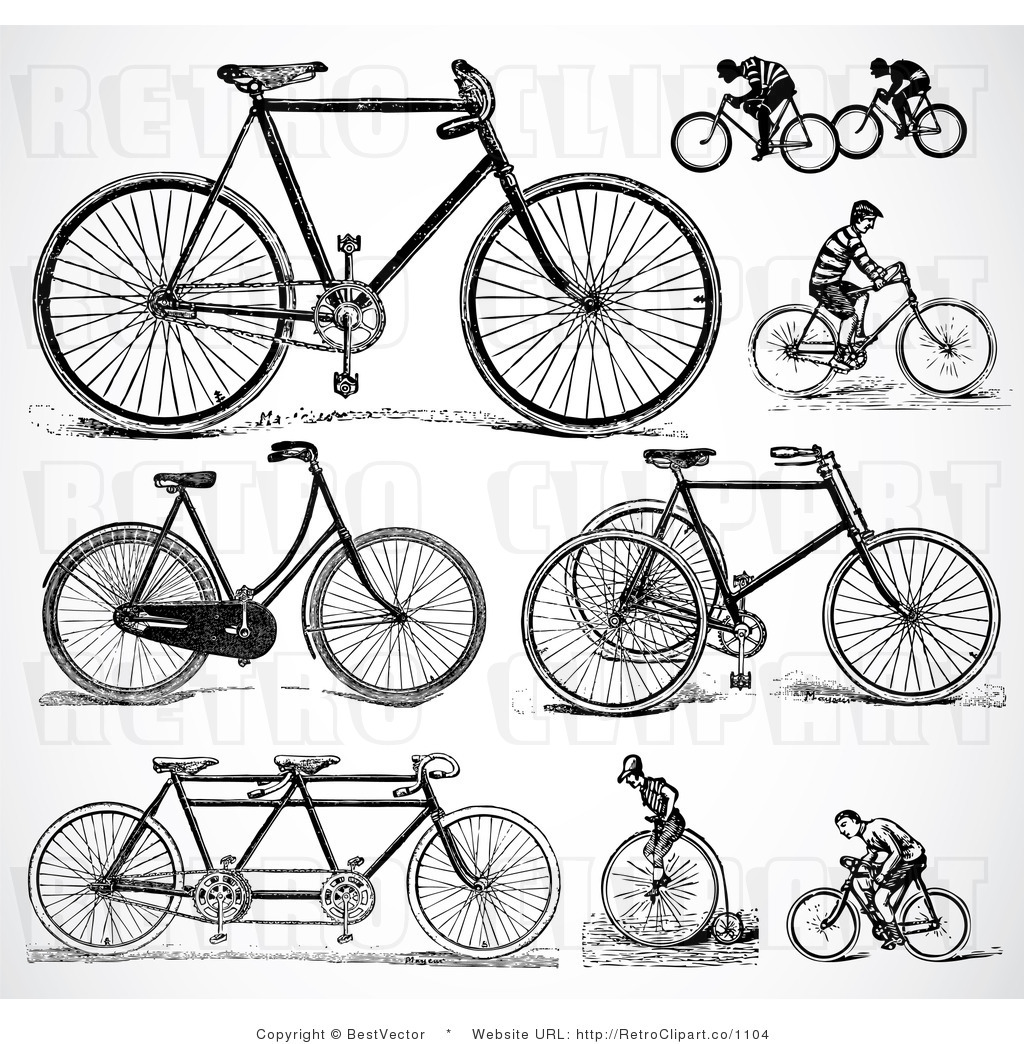 vintage bicycle clip art free - photo #26